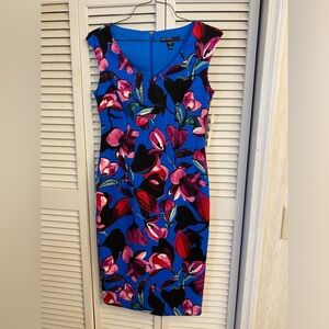 NWT Maggy London blue with flower dress